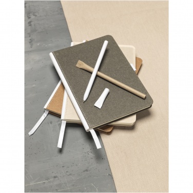 Logo trade advertising products picture of: Asilah recycled paper ballpoint pen